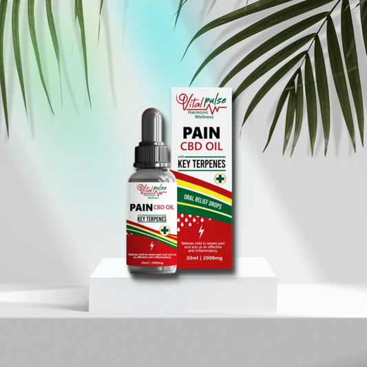 VitalPulse Pain CBD Drops - 30ml 2000mg